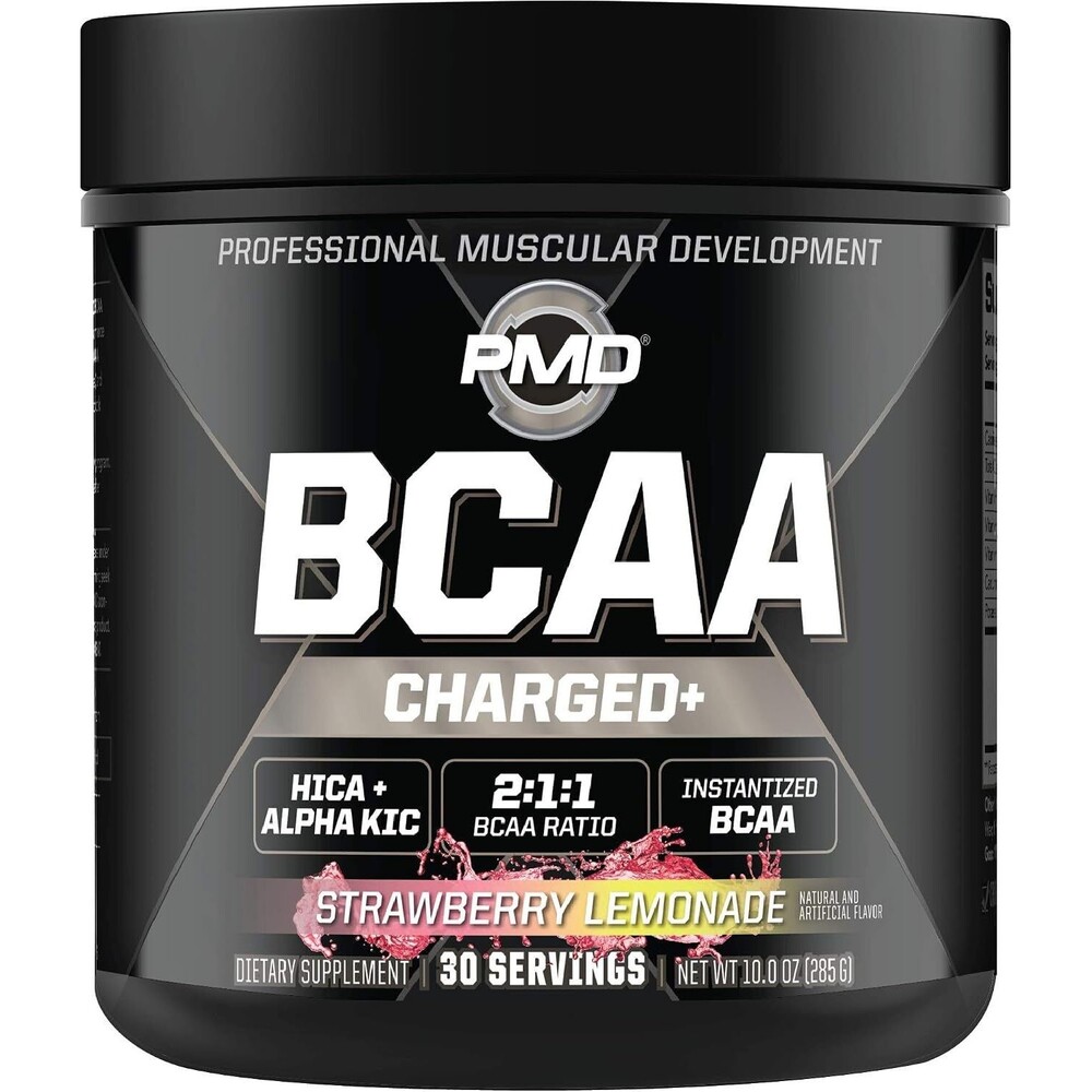 PMD BCAA Charged+ Strawberry Lemonade – 30 Servings